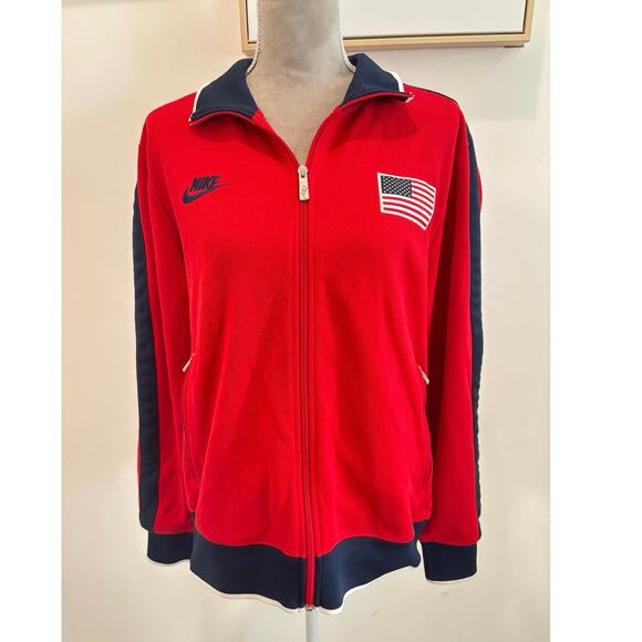 Nike Other - Men’s Vintage Rare Nike Olympic Team USA Basketball Athletic Zip Up Track Jacket